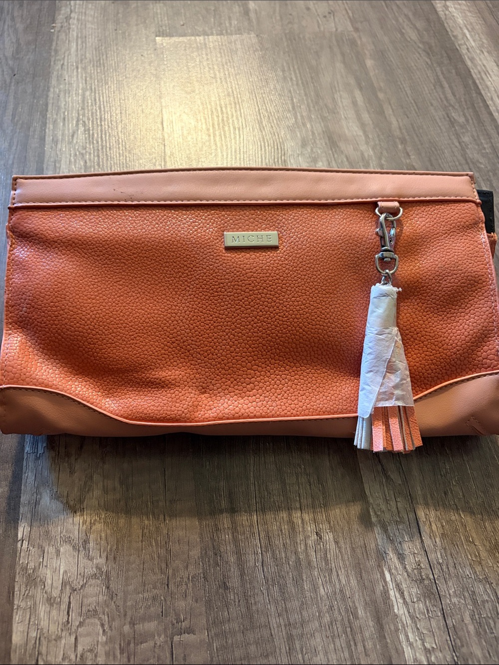 Miche Classic Shell - Orange Leather Tassel (Blanche)